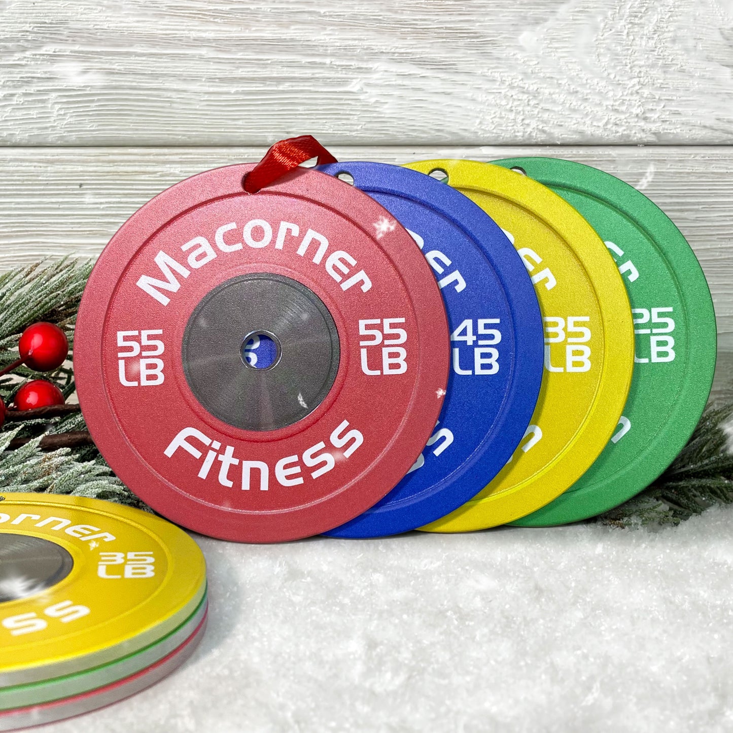 Bumper Plate - Personalized Two-Sided Aluminum Ornament