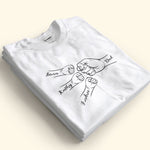 Dad Fist Bump Custom Kids' Names - Personalized Shirt