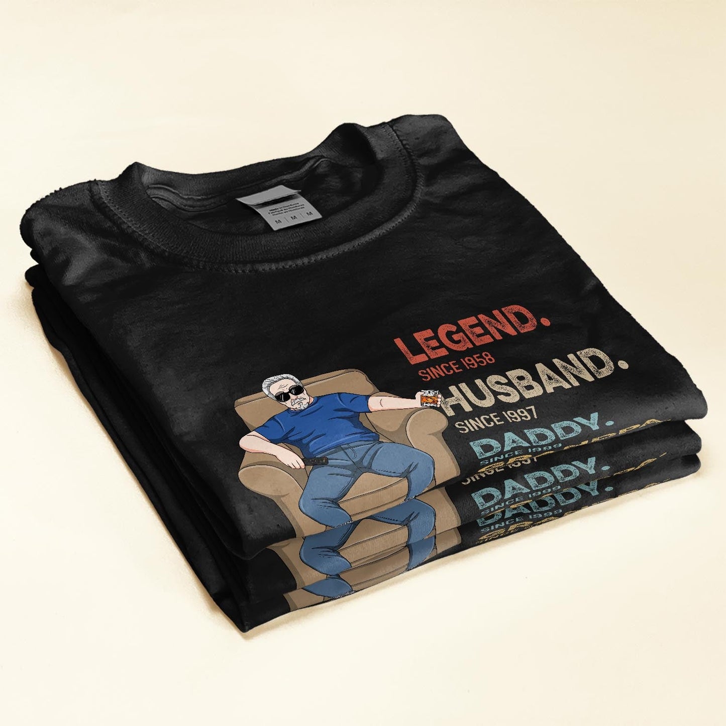 Dad Grandpa Legend Husband - Personalized Shirt Pullover Hoodie / Forest Green / L