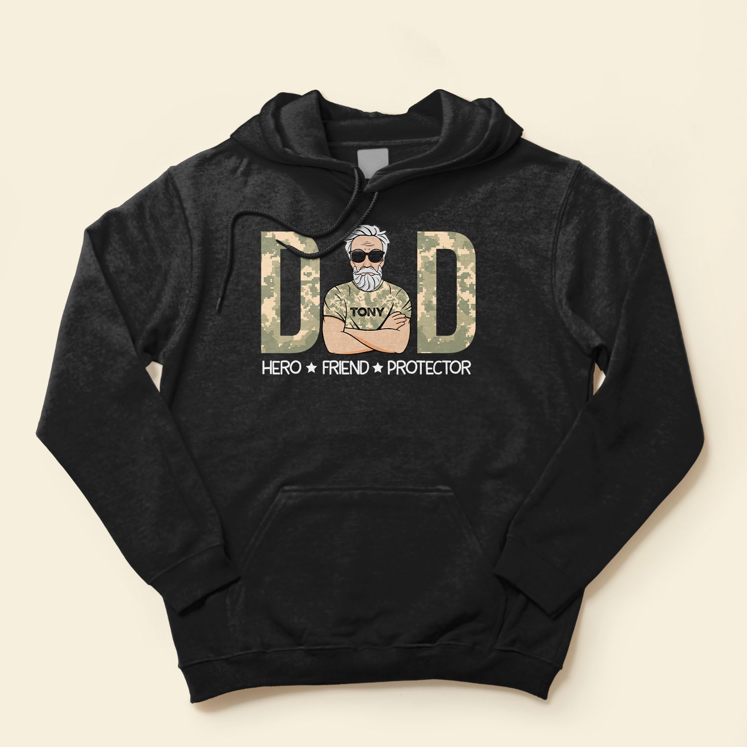 Dad - Hero - Friend - Protector - Personalized Shirt - Birthday, Father's Day Gift For Father, Dad, Dada, Daddy