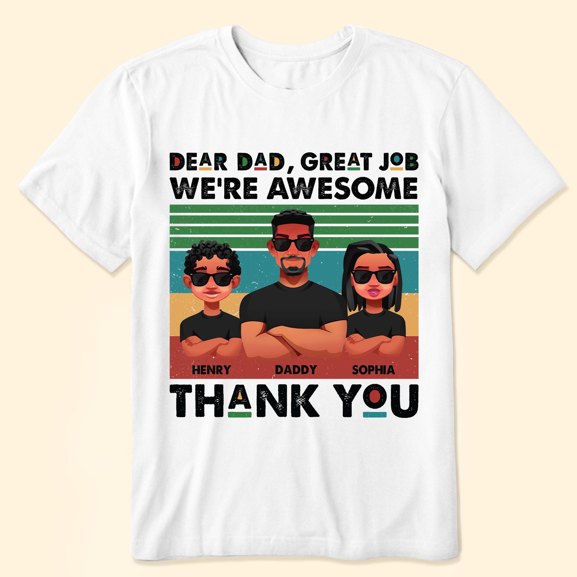 Dad, Thank You! - Personalized Shirt