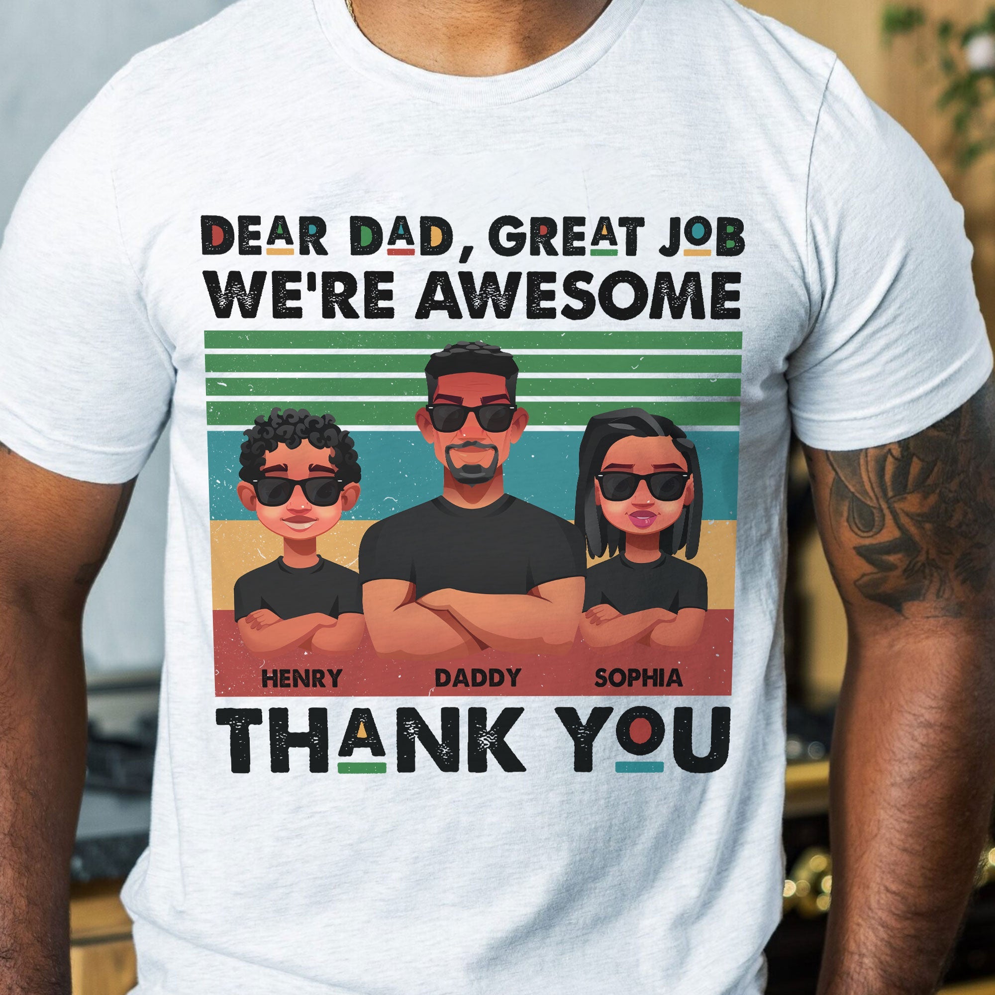 Dad, Thank You! - Personalized Shirt