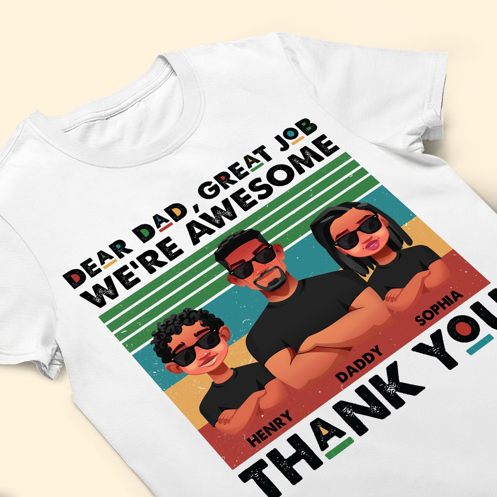 Dad, Thank You! - Personalized Shirt