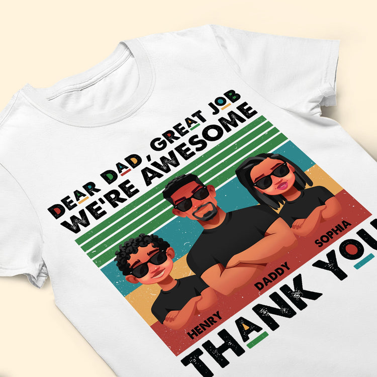 Dad, Thank You! - Personalized Shirt