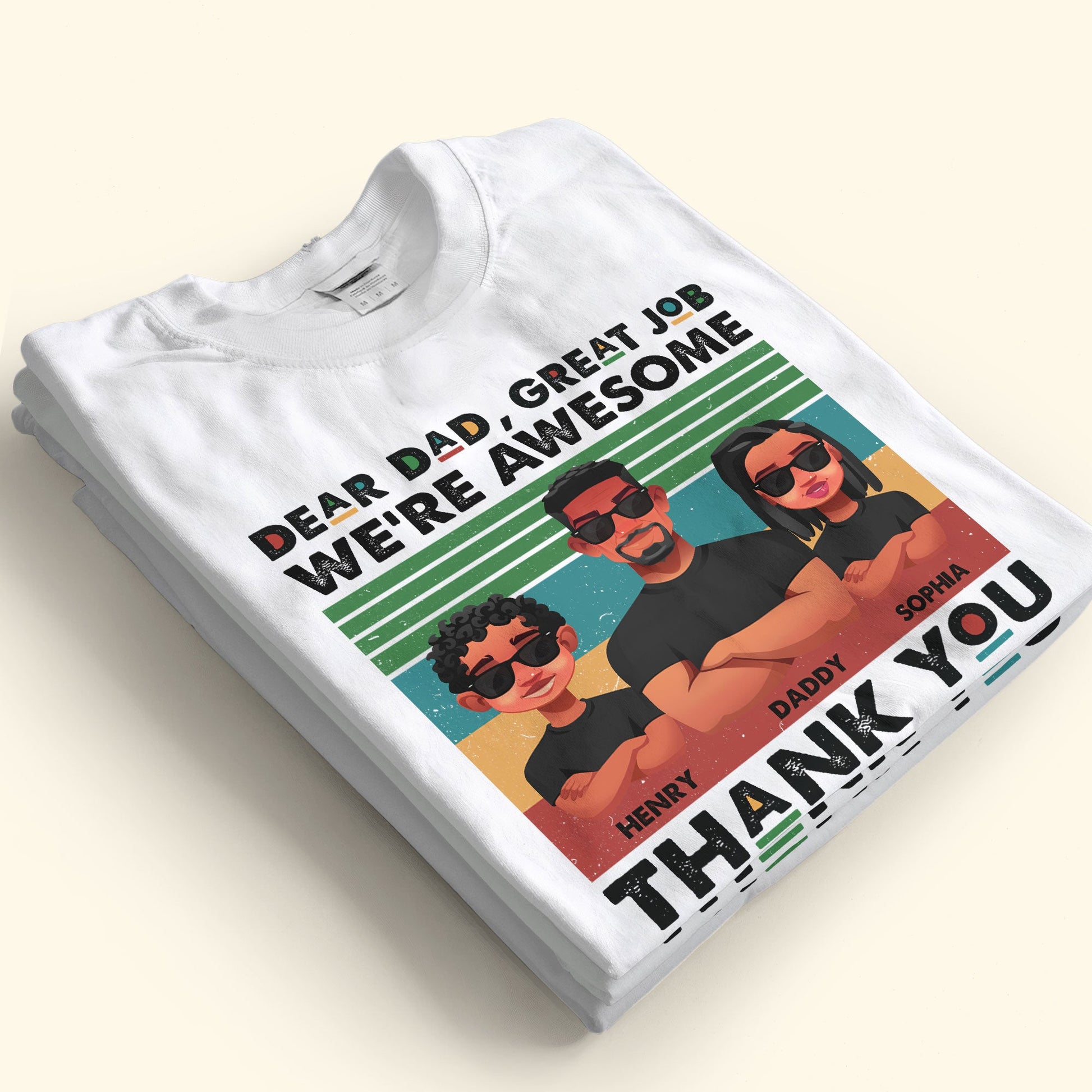 Dad, Thank You! - Personalized Shirt