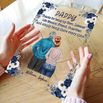 Dad Thanks For Being My Friend - Personalized Acrylic Plaque - Fathers Day Gift For Papa, Dad, Father