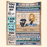 Dad - You Mean More To Me Than You'Ll Ever Know - Personalized Blanket - Christmas, New Year Gift For Dad, Father, Daddy