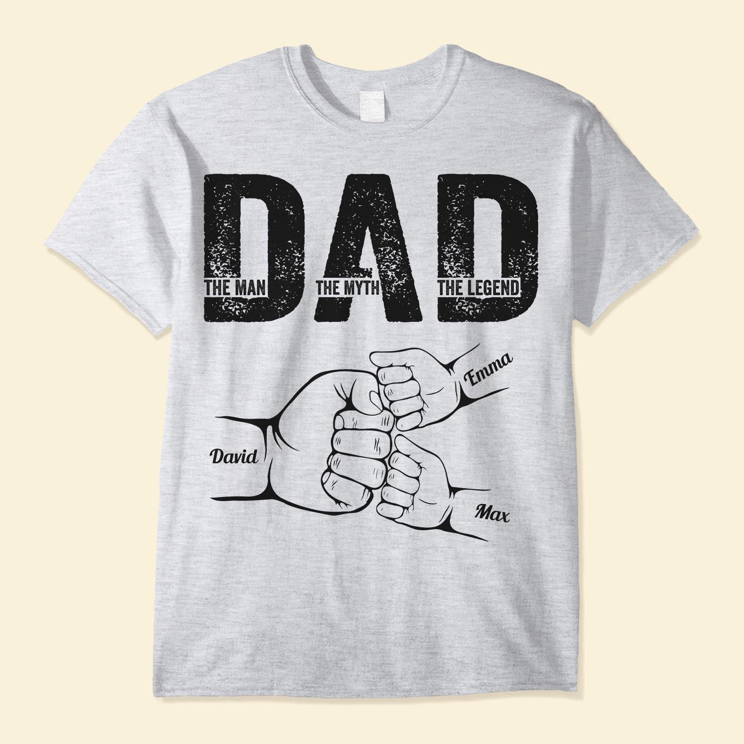 Dad The Man The Myth The Legend - Personalized Shirt