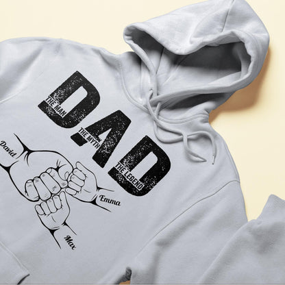 Dad The Man The Myth The Legend - Personalized Shirt Father's Day