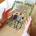Dad, We Love You More Than The Star In The Sky - Personalized Acrylic Plaque