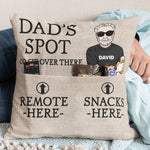 Dad's Spot - Personalized Pocket Pillow (Insert Included)