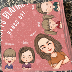 Dad's Blanket Mom's Blanket Hands Off Funny Gifts - Personalized Blanket