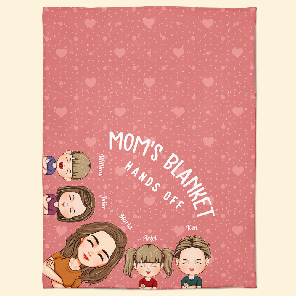 Dad's Blanket Mom's Blanket Hands Off Funny Gifts - Personalized Blanket