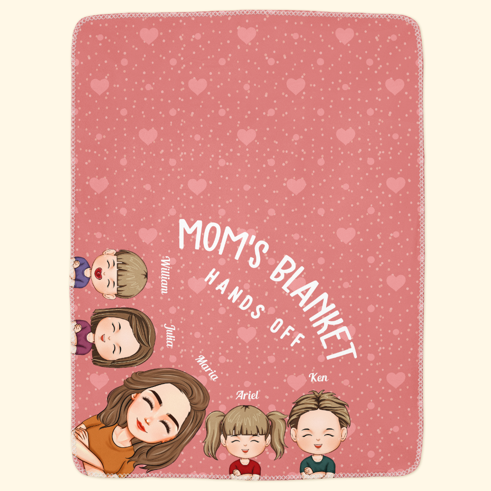 Dad's Blanket Mom's Blanket Hands Off Funny Gifts - Personalized Blanket