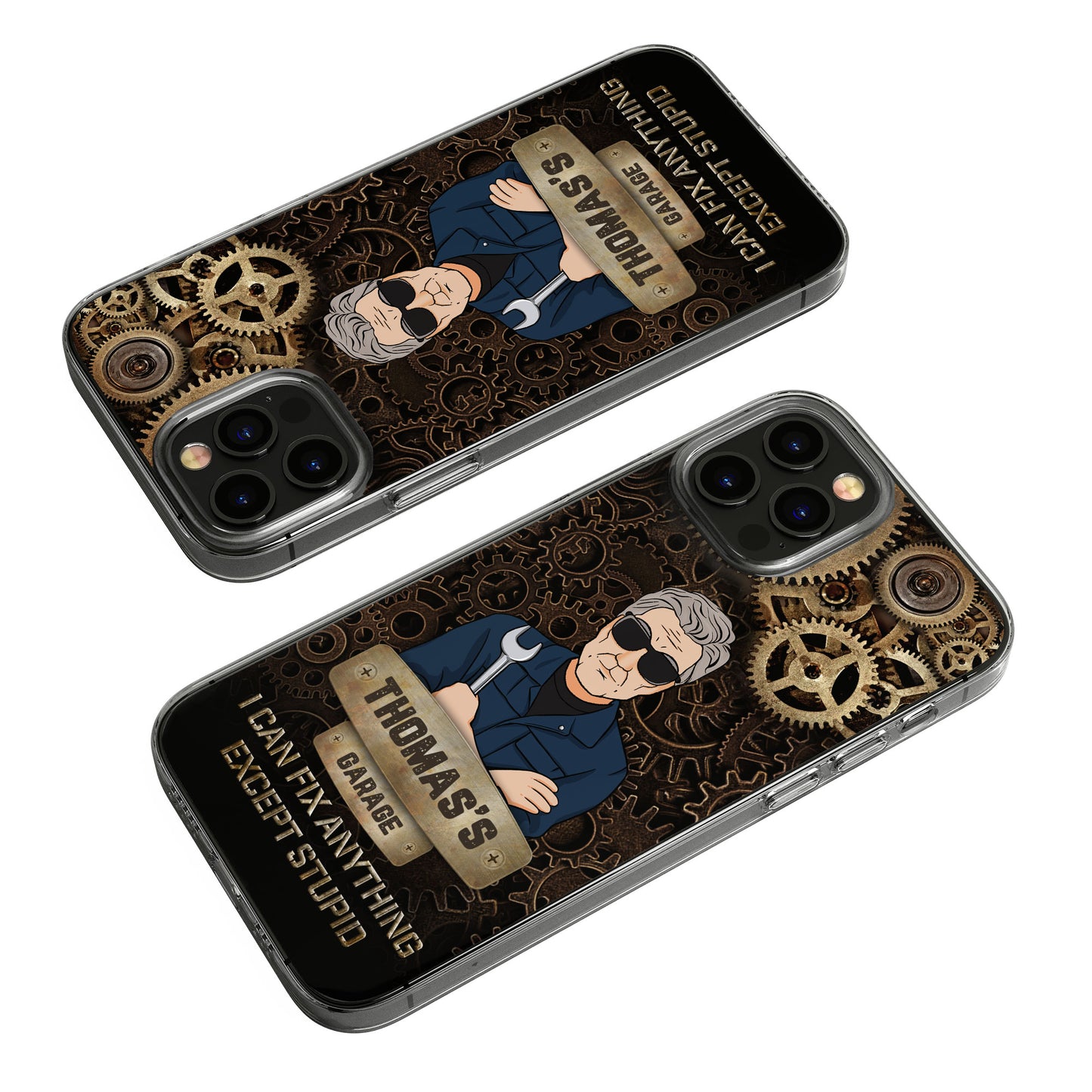 Dad' Garage - Personalized Clear Phone Case