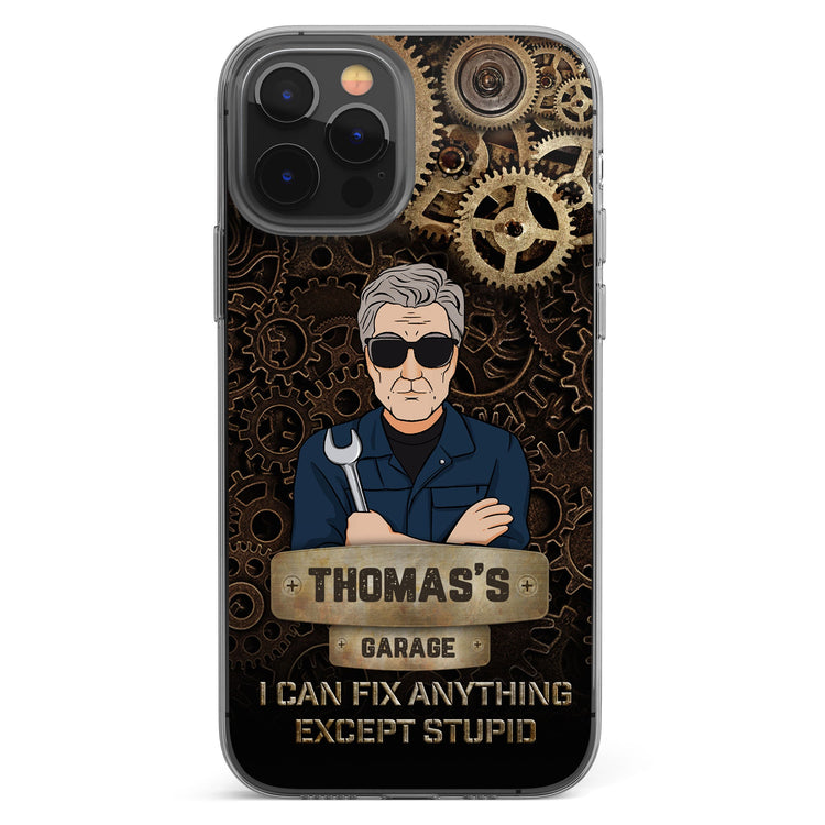 Dad' Garage - Personalized Clear Phone Case
