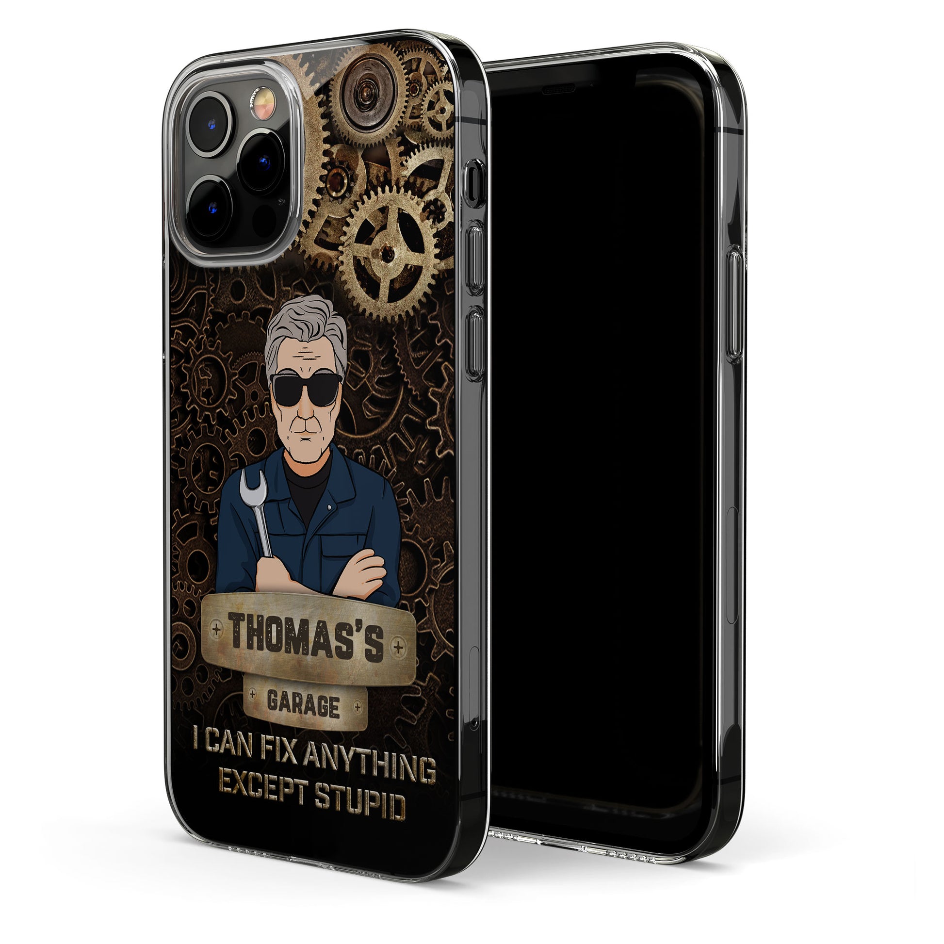 Dad' Garage - Personalized Clear Phone Case