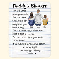 Daddy's Blanket - Personalized Blanket