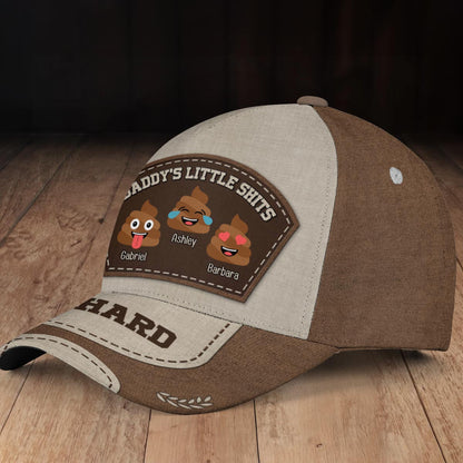 Daddy's Little Sh*ts Funny Gift For Dad Father's Day - Personalized Classic Cap
