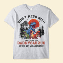 Daddysaurus Daddy Dinosaur T-Rex - Personalized Shirt