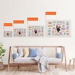 Daily Workout Affirmations - Personalized Poster/Wrapped Canvas - Birthday Gift For Fitness Lovers, Fitness Girls
