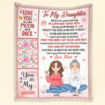Daughter, Wherever Your Journey In Life May Take You, - Personalized Blanket