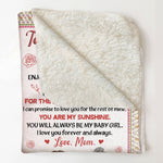 Daughter, Wherever Your Journey In Life May Take You, - Personalized Blanket