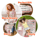 Daughter, Wherever Your Journey In Life May Take You, - Personalized Blanket
