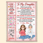 Daughter, Wherever Your Journey In Life May Take You, - Personalized Blanket