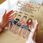 Dear Bonus Mom Thank You For Being There - Personalized Acrylic Plaque