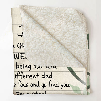 Dear Dad, Great Job, We're Awesome - Personalized Blanket