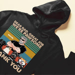 Dear Dad, Great Job We're Pawsome Thank You  - Personalized Shirt - Father's Day, Birthday, Funny Gift For Cat Dad, Dog Dad, Pet Owner, Pet Lover