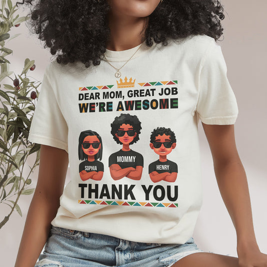Dear Mom, Thank You! - Personalized Comfort Tee