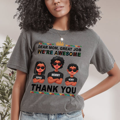 Dear Mom, Thank You! - Personalized Comfort Tee