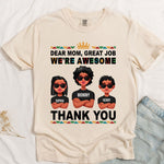 Dear Mom, Thank You! - Personalized Comfort Tee
