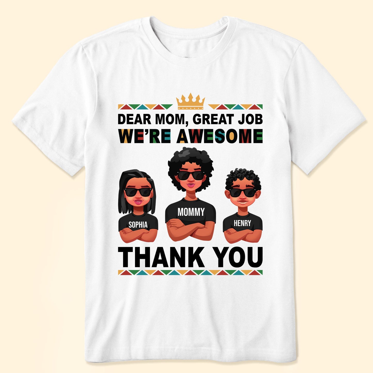 Dear Mom, Thank You! - Personalized Shirt