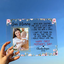 Dear Mommy From Baby - Personalized Acrylic Photo Plaque