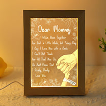 Dear Mommy I Love You From Baby - Personalized Frame Lamp