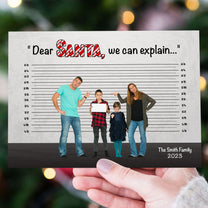 Dear Santa, We Can Explain - Personalized Photo Christmas Card