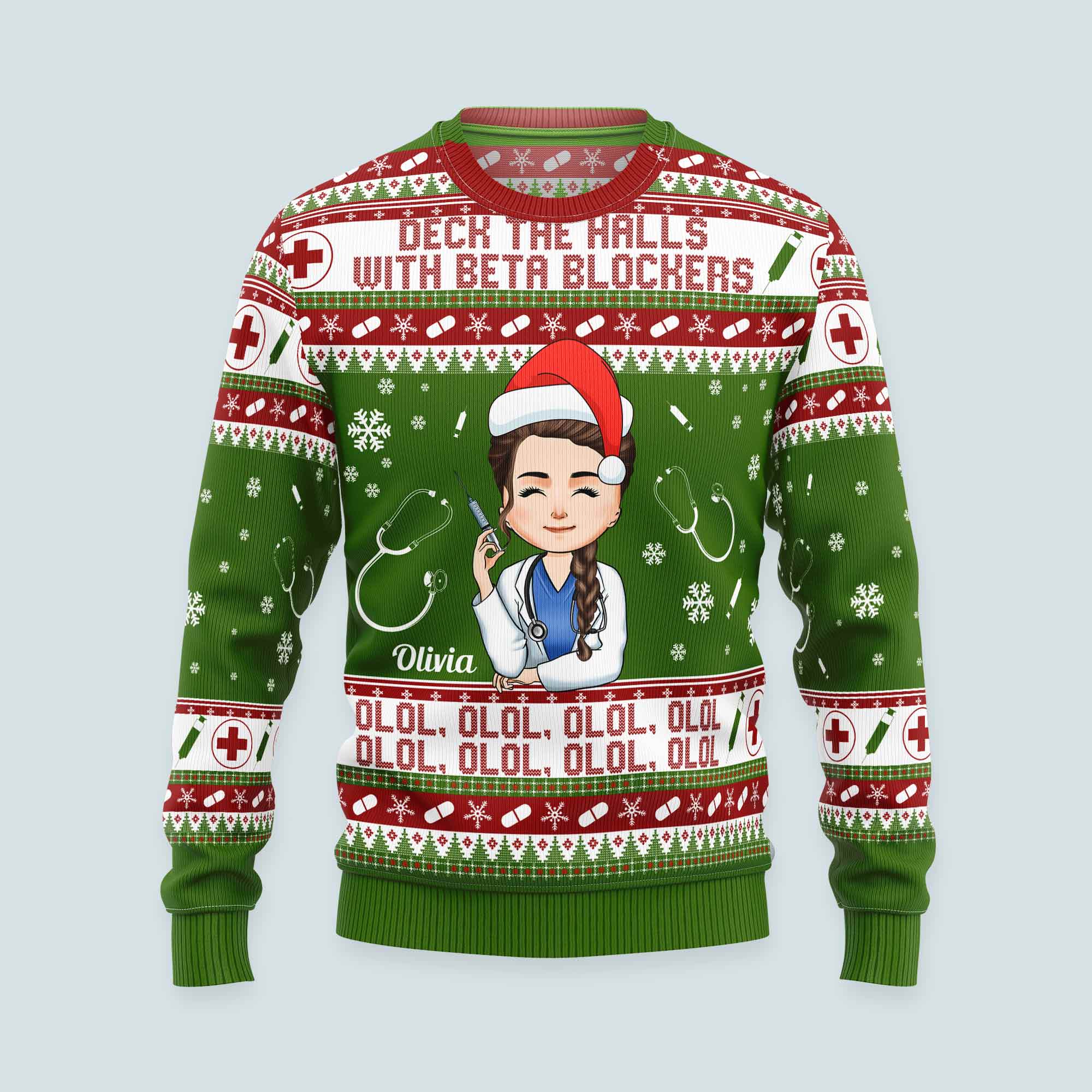 Deck the 2025 halls sweater