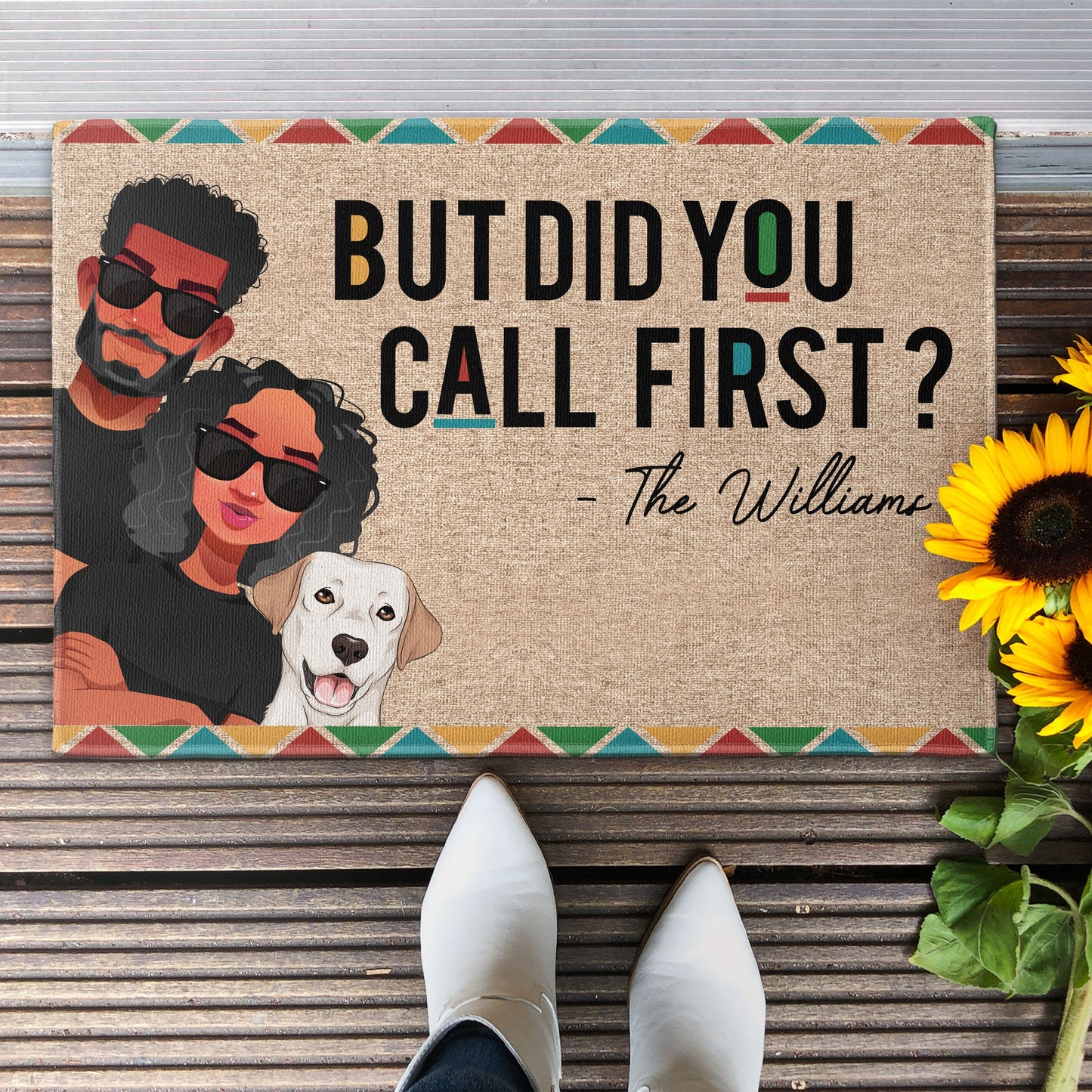 Did You Call First? - Personalized Doormat