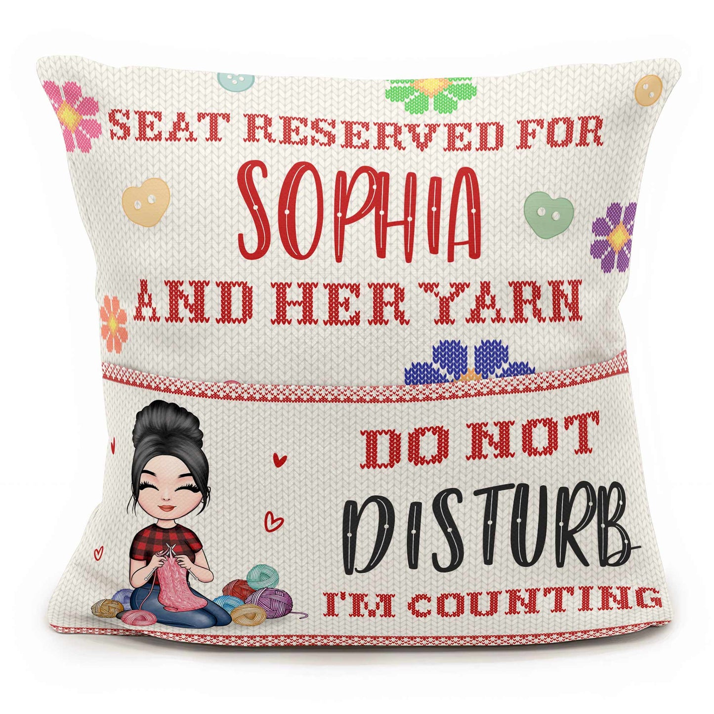 Do Not Disturb I'm Counting - Personalized Pocket Pillow (Insert Included)