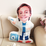 Doctor Nurse Kids Dream Jobs Sons Daughters - Personalized Photo Custom Shaped Pillow
