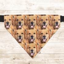 Dog Bandana Custom Face - Personalized Photo Bandana Collar