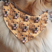 Dog Bandana Custom Face - Personalized Photo Bandana Collar