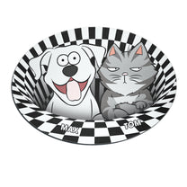 Dog Cat 3D Vision - Personalized Custom Shaped Doormat