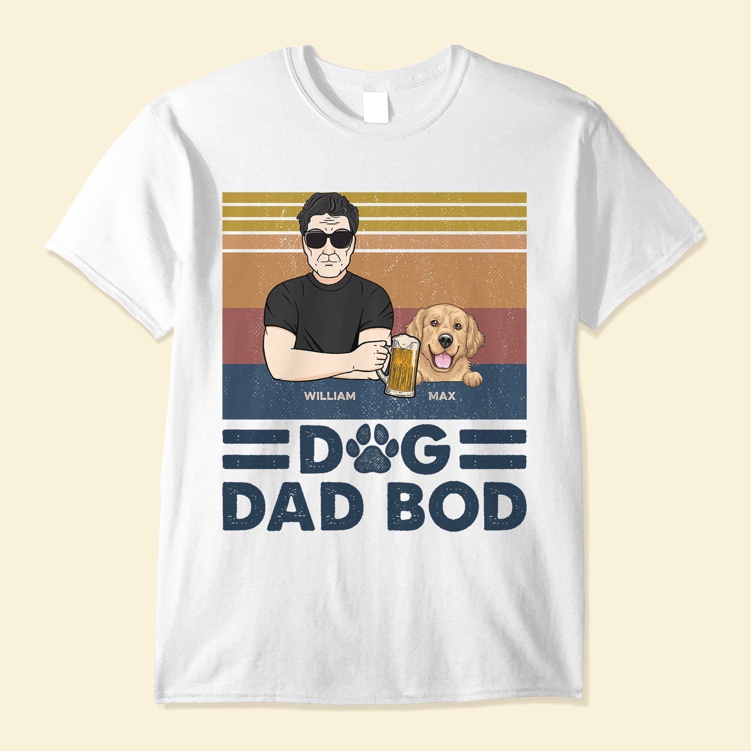 Dog Dad Personalized Shirt, Personalized Father's Day Gift for Dog