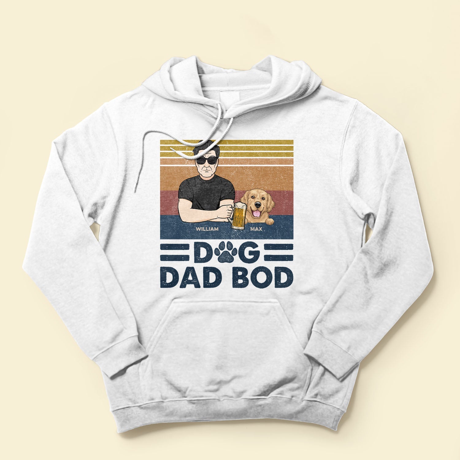 Dog Dad Bod - Personalized Shirt - Birthday, Father's Day Gift For Dog Dad, Dog Father