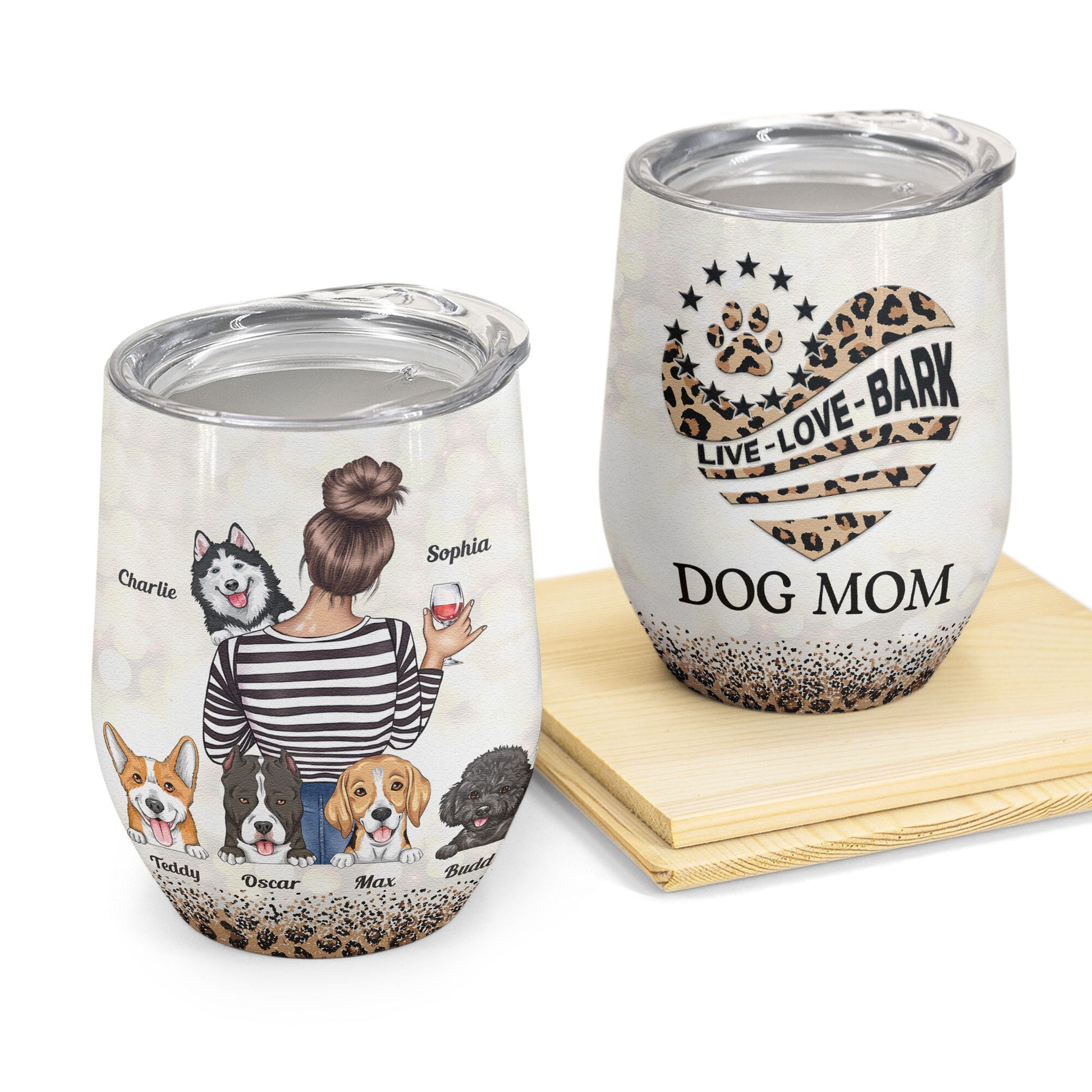 Dog Mom And Fur Babies - Personalized Tumbler Cup - Birthday Gift For –  Macorner