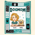 Dog Mom - Dog Dad - Personalized Dog Mom Blanket